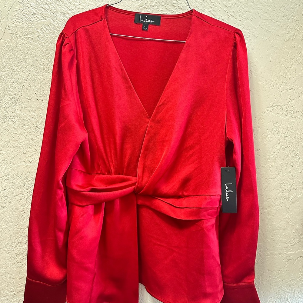 Lulu's Vibrant Red Top